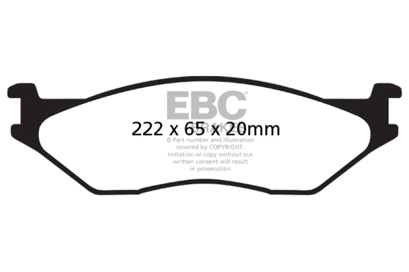 EBC YellowStuff Front Brake Pads - DP41653R EBC