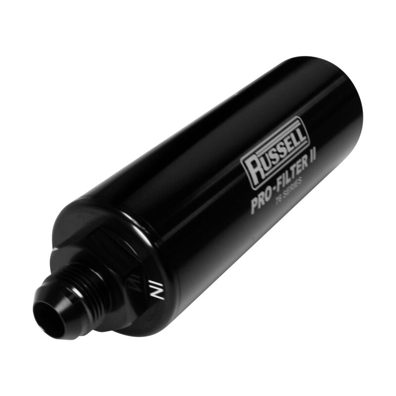 Russell 76 Series Pro-Filter 2 -12 AN Male In/Out 10 Micron - 761201