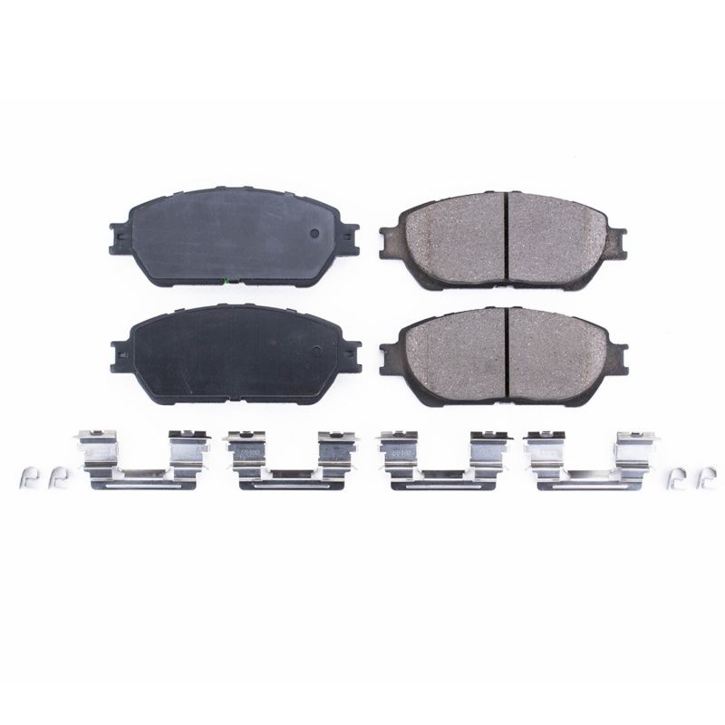 Power Stop 05-15 Toyota Tacoma Front Z17 Evolution Ceramic Brake Pads w/Hardware PowerStop