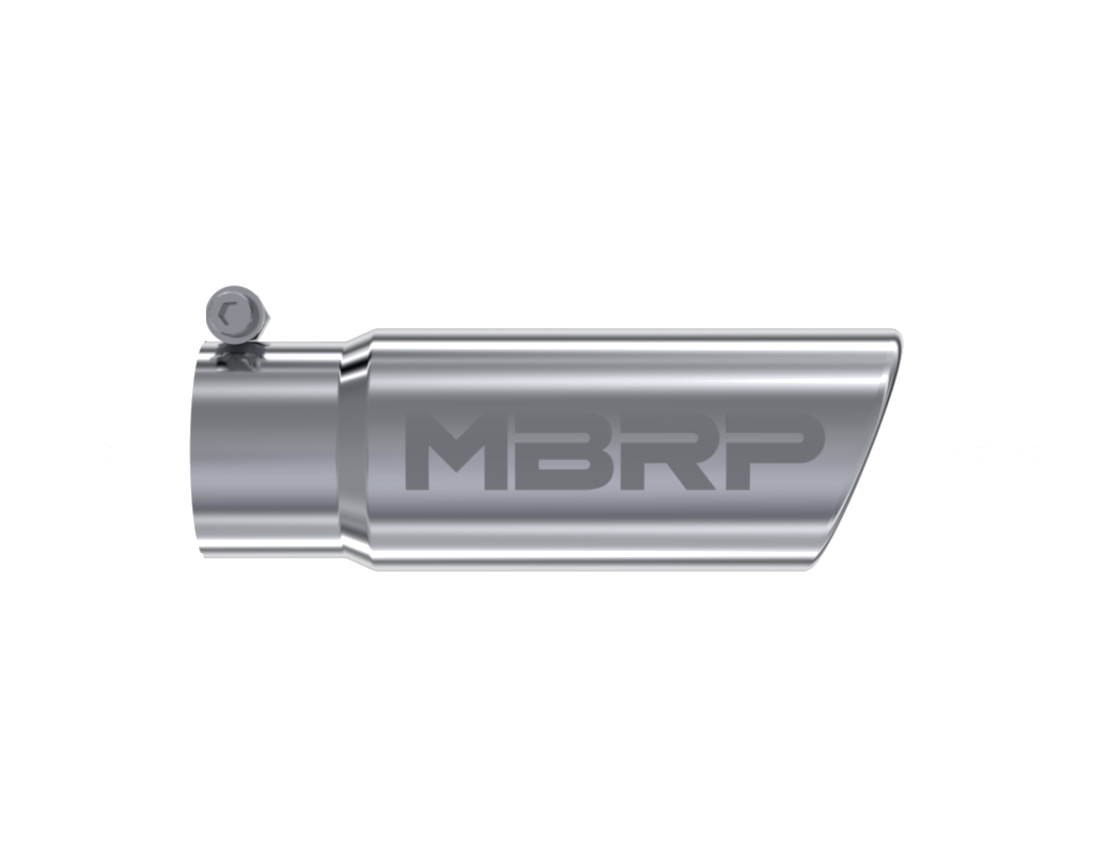 MBRP Universal Tip 3in O.D. Angled Rolled End 3 inlet 10 length - T5115 MBRP