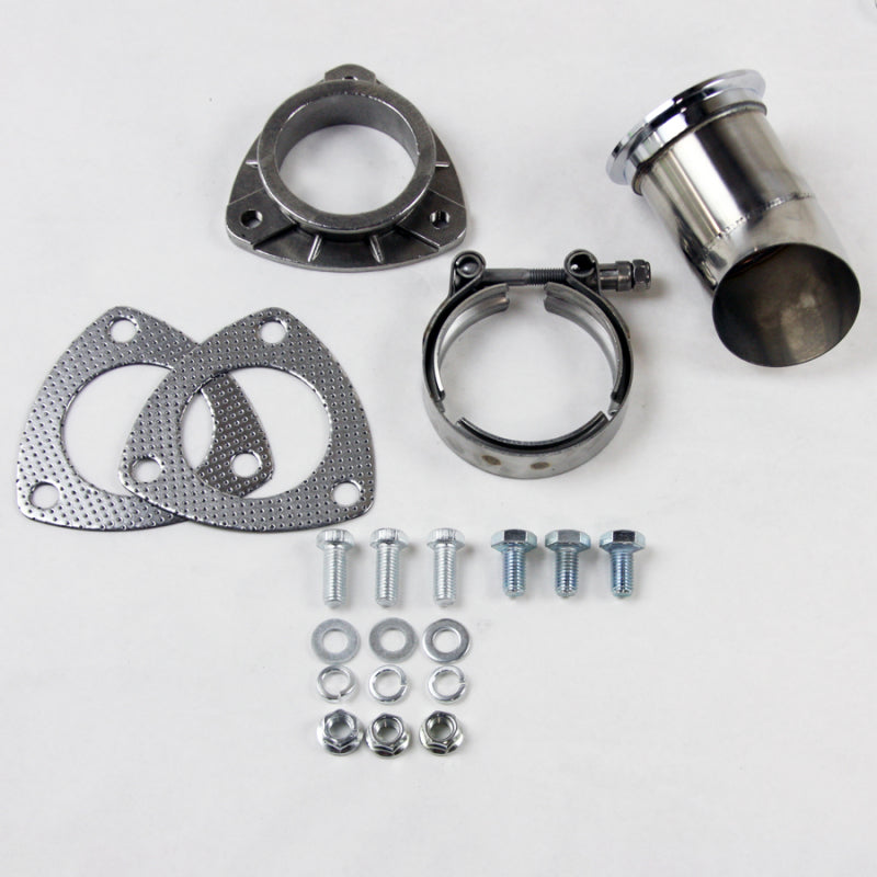 Granatelli 2.5in 304SS Turn Down w/V-Band & Gaskets Granatelli Motor Sports