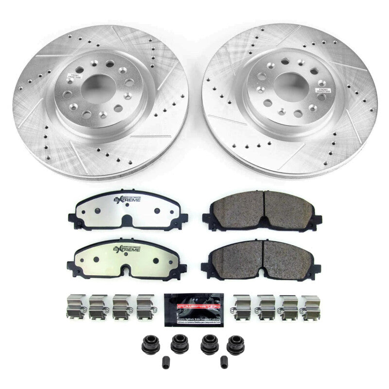 Power Stop 21-22 Cadillac XT5 Front Z36 Truck & Tow Brake Kit PowerStop
