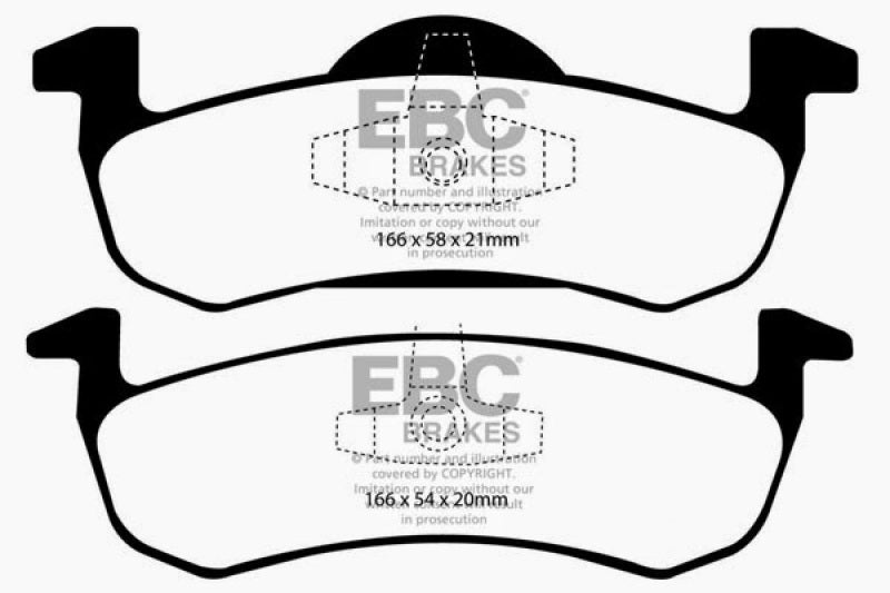 EBC GreenStuff Rear Brake Pads - DP61804 EBC