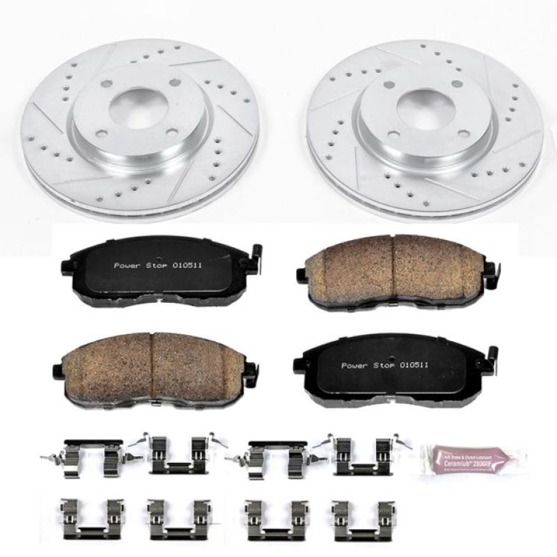 Power Stop 09-14 Nissan Cube Front Z23 Evolution Sport Brake Kit PowerStop