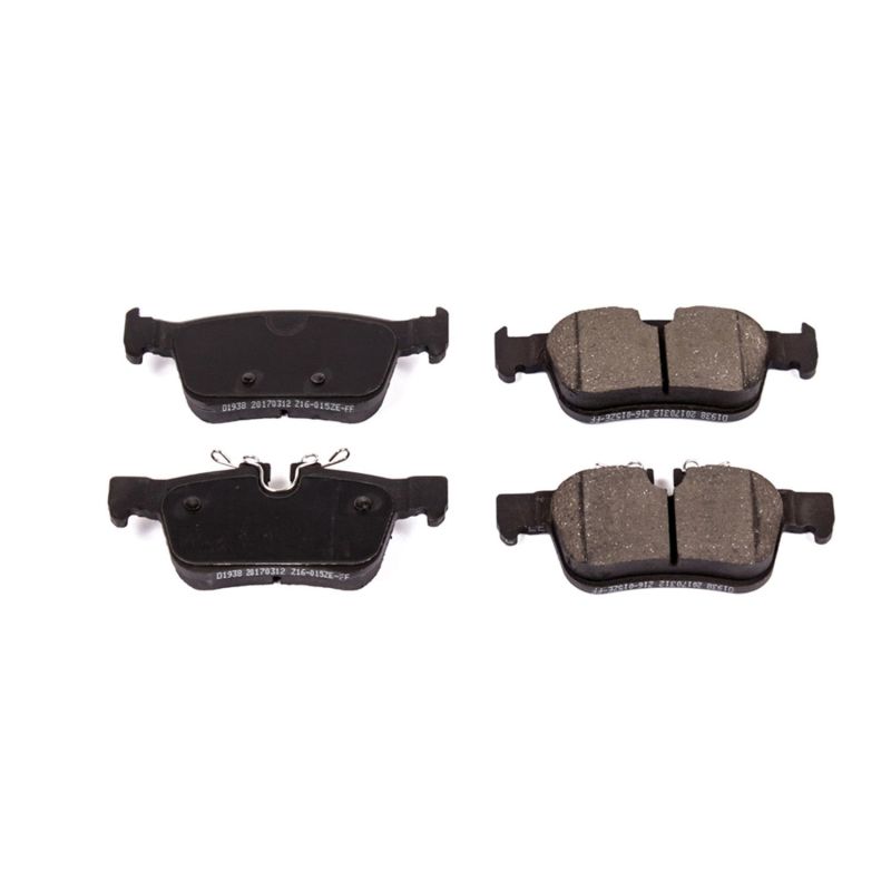 Power Stop 2019 Volvo S60 Rear Z16 Evolution Ceramic Brake Pads PowerStop