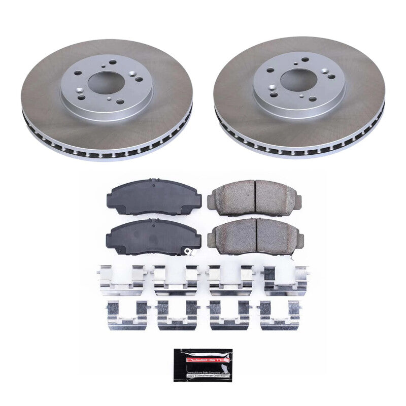 Power Stop 03-11 Honda Accord Front Semi-Coated Rotor Kit PowerStop