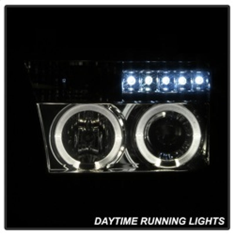 Spyder Toyota Tundra 07-13 Projector Headlights LED Halo LED Smke PRO-YD-TTU07-HL-SM SPYDER