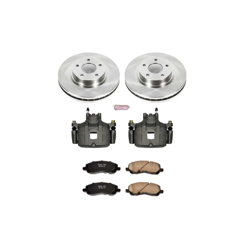 Power Stop 08-16 Mitsubishi Lancer Front Autospecialty Brake Kit w/Calipers PowerStop