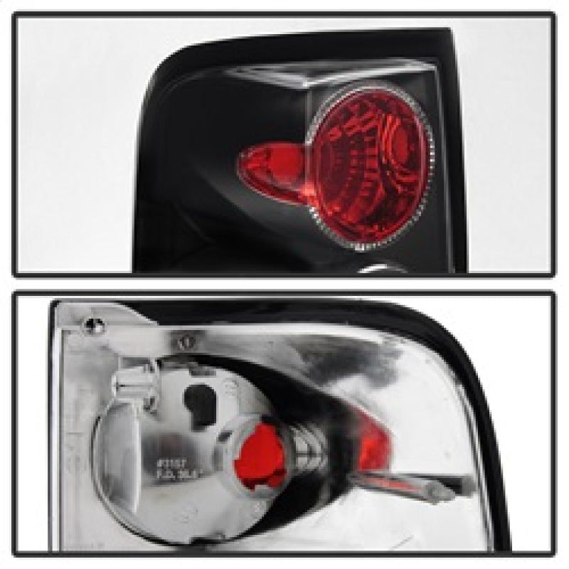 Spyder Ford F150 side 04-08 (Not Fit Heritage & SVT)Euro Tail Lights Blk ALT-YD-FF15004-BK SPYDER