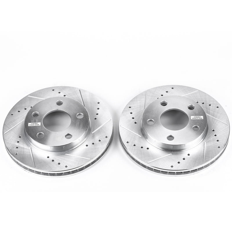 Power Stop 04-05 Chevrolet Classic Front Evolution Drilled & Slotted Rotors - Pair PowerStop