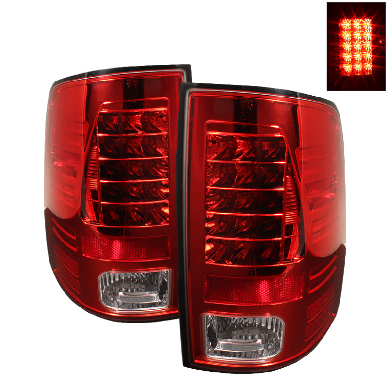 Spyder Dodge Ram 1500 09-14 LED Tail Lights Incandescen- Red Clear ALT-YD-DRAM09-LED-RC SPYDER