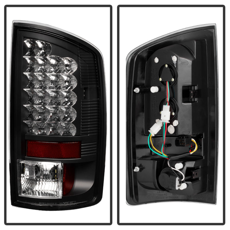 Spyder Dodge Ram 02-06 1500/Ram 2500/3500 03-06 LED Tail Light Black ALT-YD-DRAM02-LED-BK SPYDER