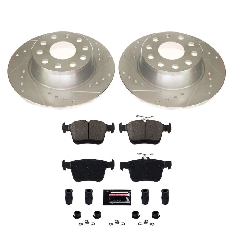 Power Stop 2019 Volkswagen Jetta Rear Z23 Evolution Sport Brake Kit PowerStop