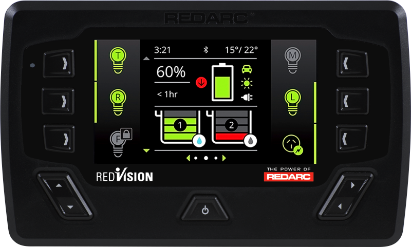 REDARC Remote Control Unit - 4.3In Display TVMS Packed REDARC