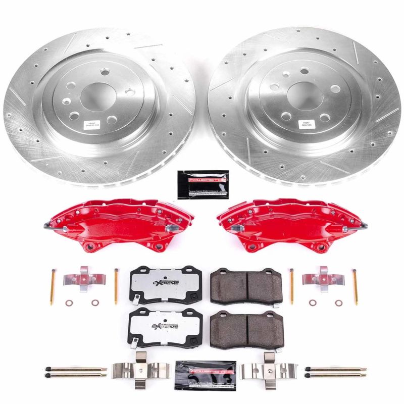Power Stop 10-15 Chevrolet Camaro Rear Z26 Street Warrior Brake Kit w/Calipers PowerStop