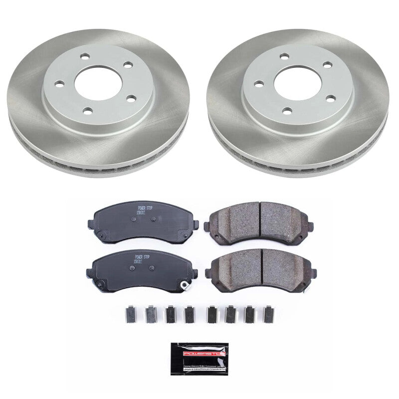 Power Stop 01-05 Pontiac Aztek Front Semi-Coated Rotor Kit PowerStop