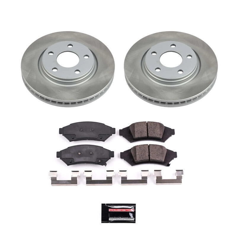 Power Stop 2009 Saturn Aura Front Semi-Coated Rotor Kit PowerStop