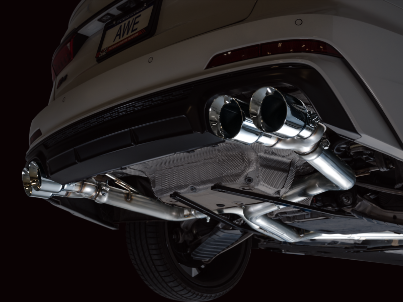 AWE Tuning 19-23 Audi C8 S6/S7 2.9T V6 AWD Track Edition Exhaust - Chrome Silver Tips AWE Tuning