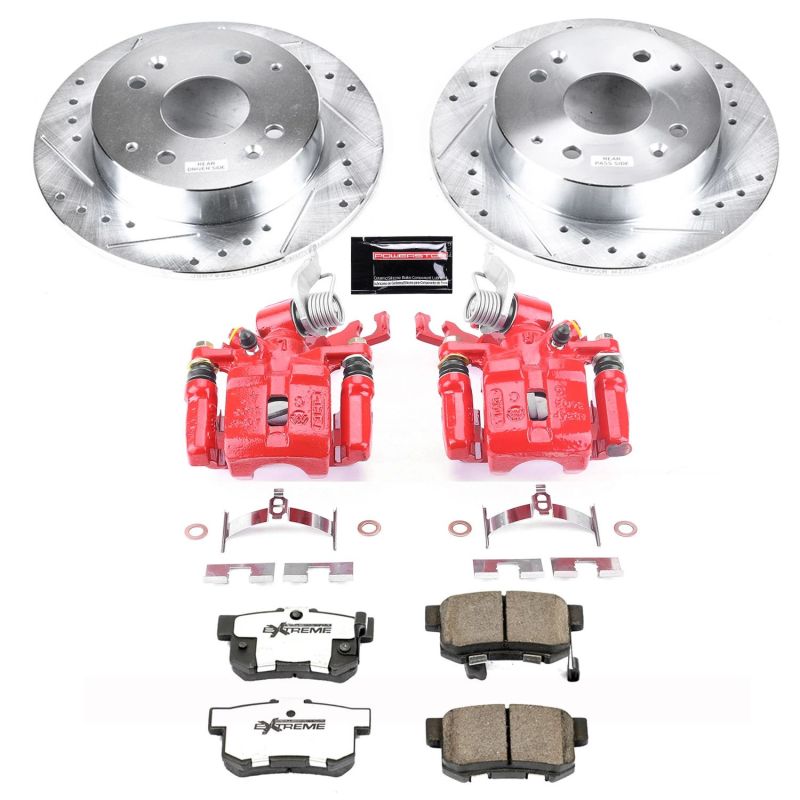 Power Stop 98-02 Honda Accord Rear Z26 Street Warrior Brake Kit w/Calipers PowerStop