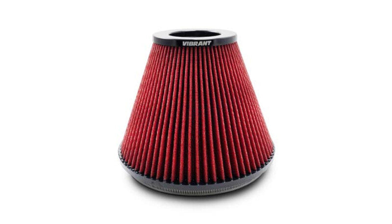Vibrant 8.75in Inlet I.D. x 8.50in Height Bellmouth Velocity Stack Classiic Performance Air Filter Vibrant