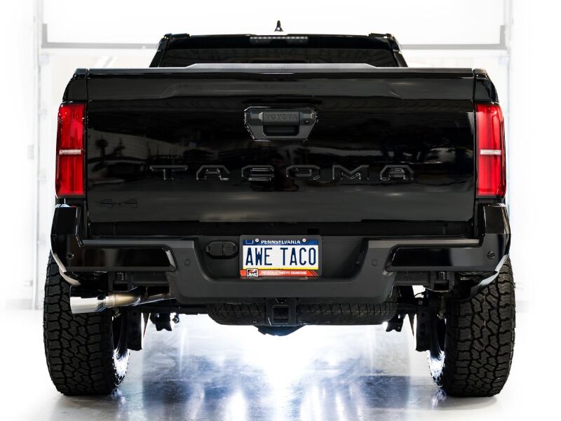 AWE Exhaust for 4th Gen Toyota Tacoma Dual Chrome Silver Tips AWE Tuning