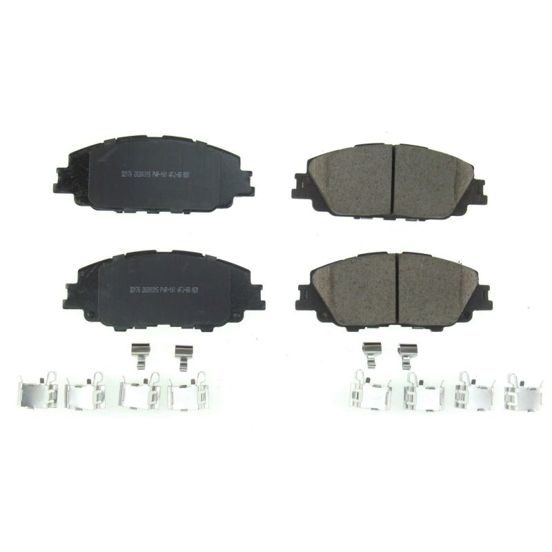 Power Stop 2019 Toyota Corolla Front Z17 Evolution Ceramic Brake Pads w/Hardware PowerStop