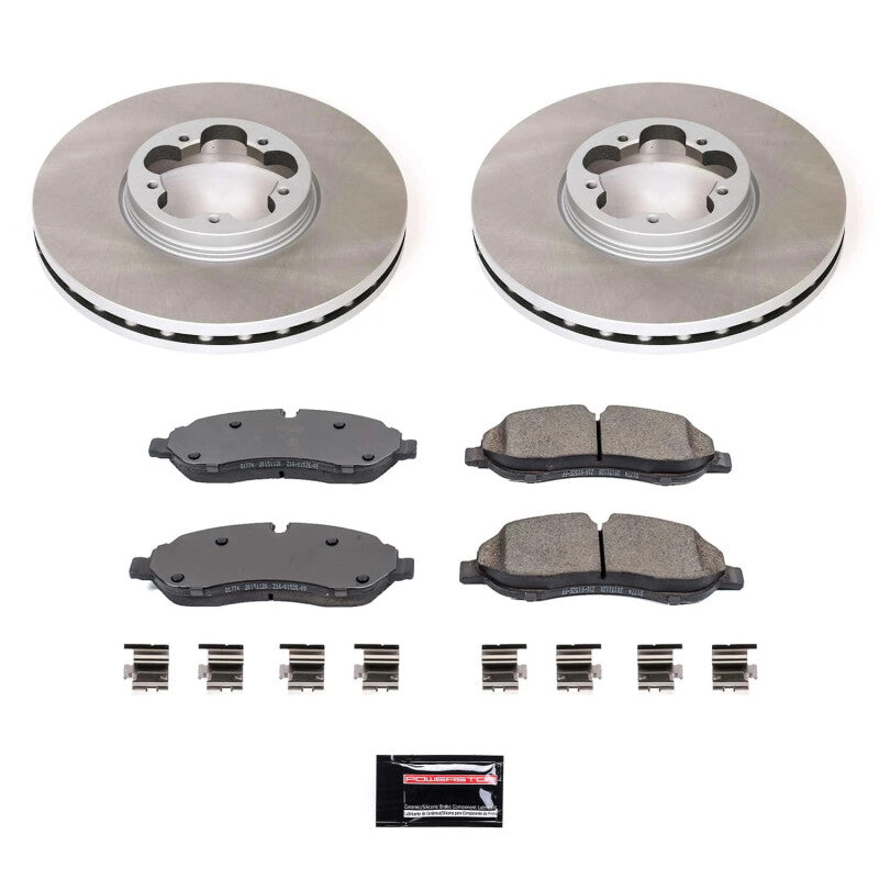Power Stop 15-19 Ford Transit-350 Front Semi-Coated Rotor Kit PowerStop