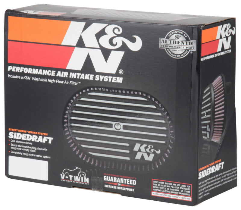 K&N Street Metal Intake System for 12-16 Harley Davidson Road King 103cl Side Draft Touring K&N Engineering