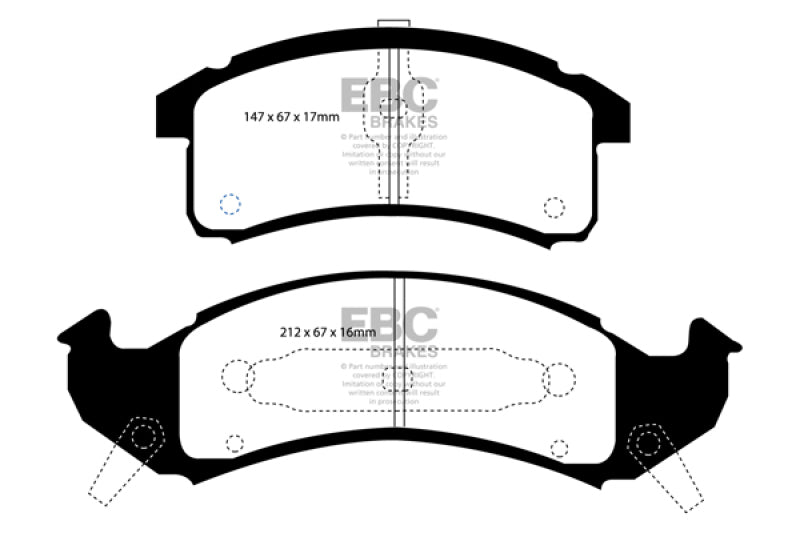 EBC RedStuff Front Brake Pads - DP31271C EBC