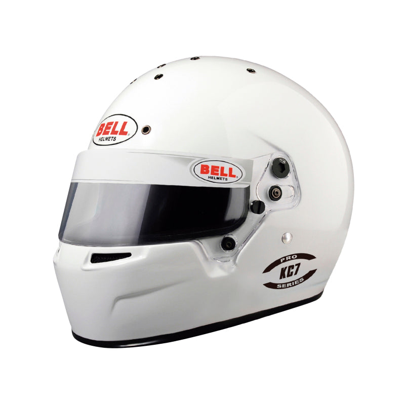 Bell KC7-CMR Pro Youth Karting Helmet White Size 56 - 1311005