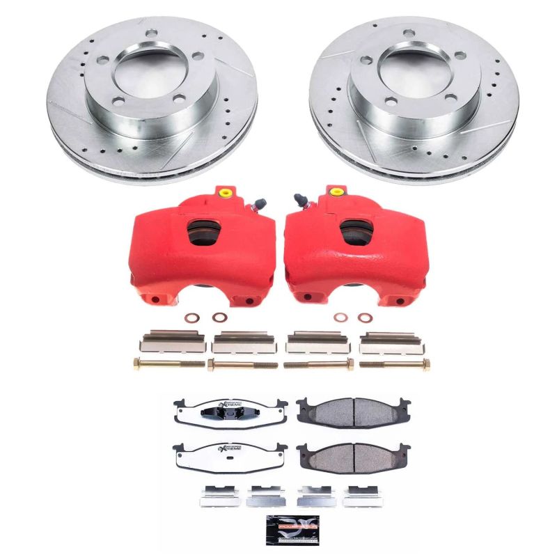 Power Stop 94-96 Ford Bronco Front Z36 Truck & Tow Brake Kit w/Calipers PowerStop