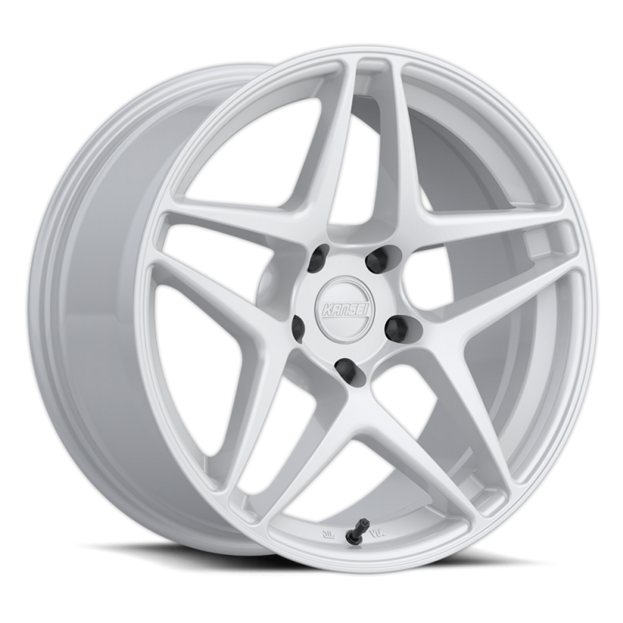 Kansei K15W Astro 19x10.5in / 5x114.3 BP / 12mm Offset / 73.1mm Bore - Gloss White Wheel