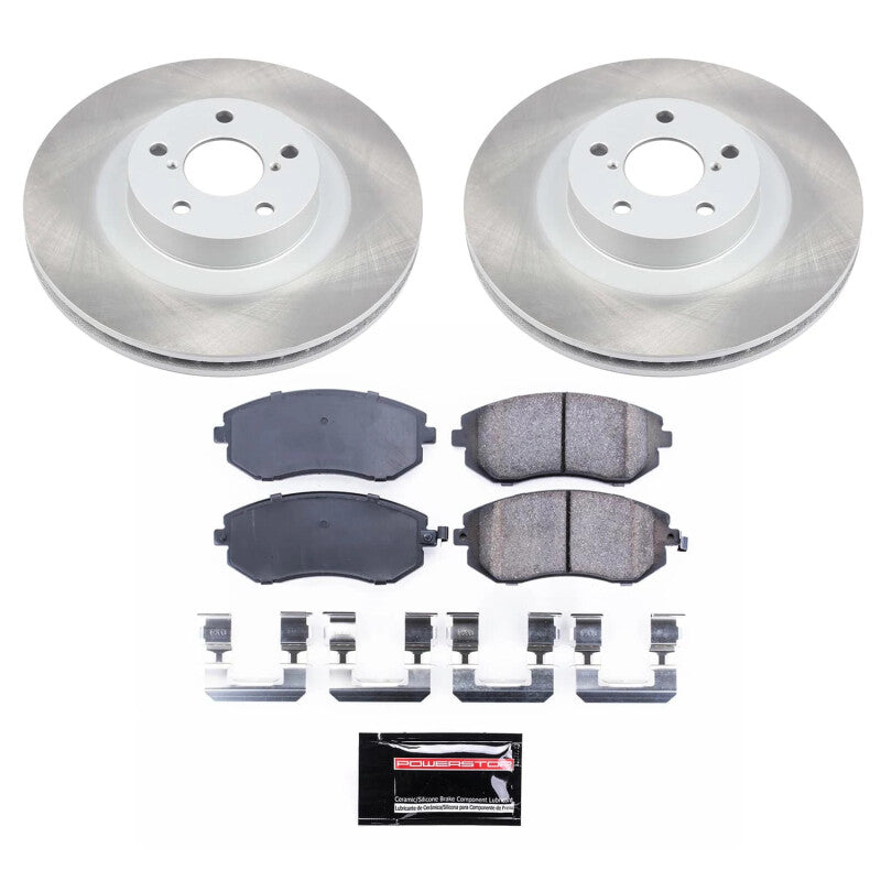 Power Stop 02-05 Subaru Outback Front Semi-Coated Rotor Kit PowerStop