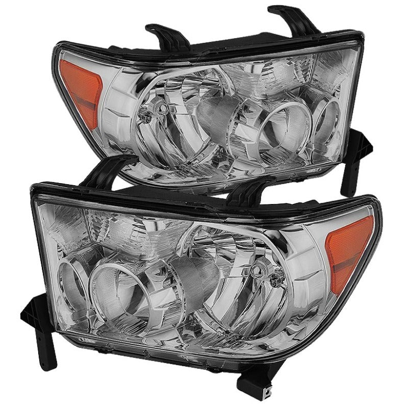 Xtune Toyota Tundra 07-13 OEM Style Headlights Chrome HD-JH-TTU07-AM-C SPYDER