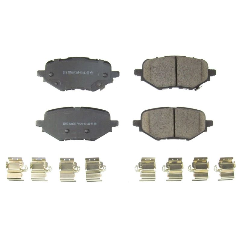 Power Stop 18-19 Honda Clarity Rear Z17 Evolution Ceramic Brake Pads w/Hardware PowerStop