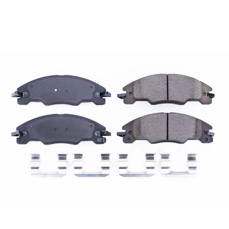 Power Stop 08-11 Ford Focus Front Z17 Evolution Ceramic Brake Pads w/Hardware PowerStop
