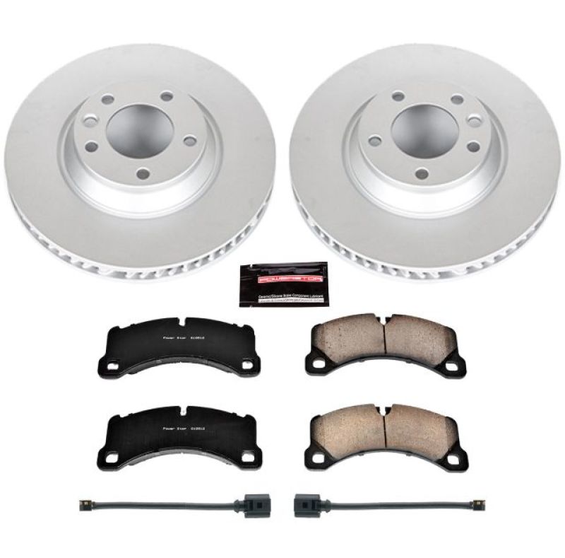 Power Stop 11-18 Porsche Cayenne Front Z23 Evolution Sport Coated Brake Kit PowerStop