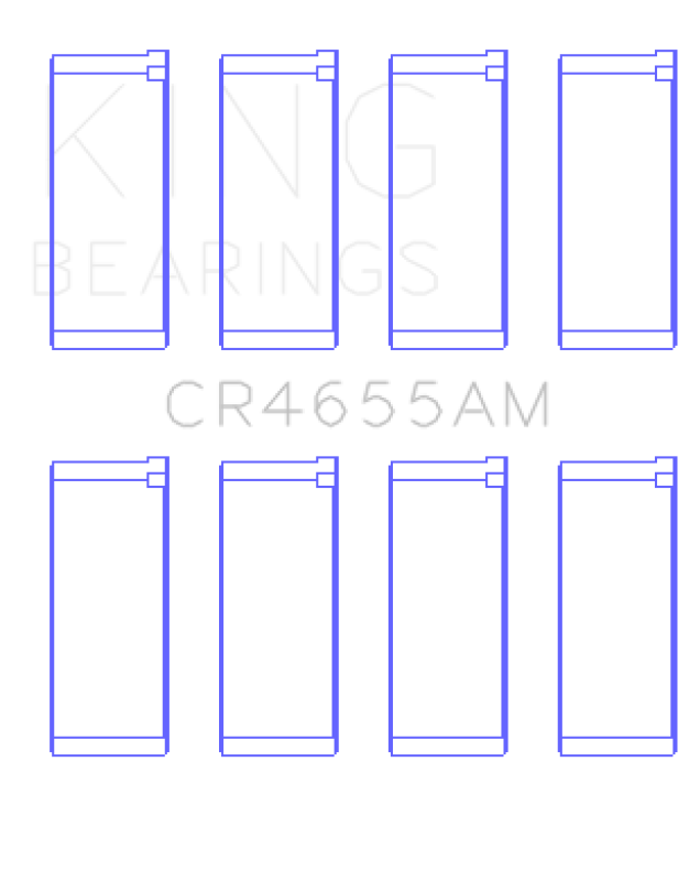 King Engine Bearings Hyundai G4Ed/G4Ae/G4Ek/G4Fk (Size +0.50mm) Connecting Rod Bearing Set King Engine Bearings