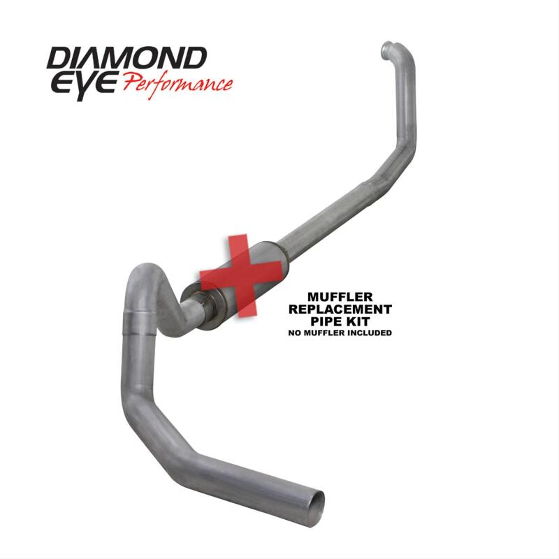 Diamond Eye Performance Turbo-Back Exhaust, 4-Inch Aluminized Steel, 2000-2003 Ford E-Series Van - K4325A-RP