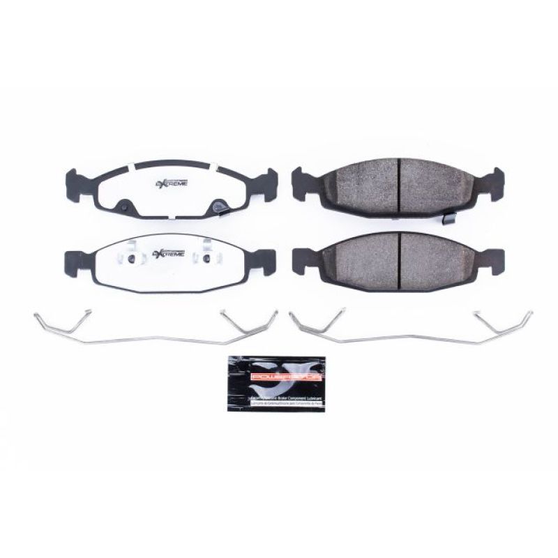 Power Stop 99-03 Jeep Grand Cherokee Front Z26 Extreme Street Brake Pads w/Hardware PowerStop