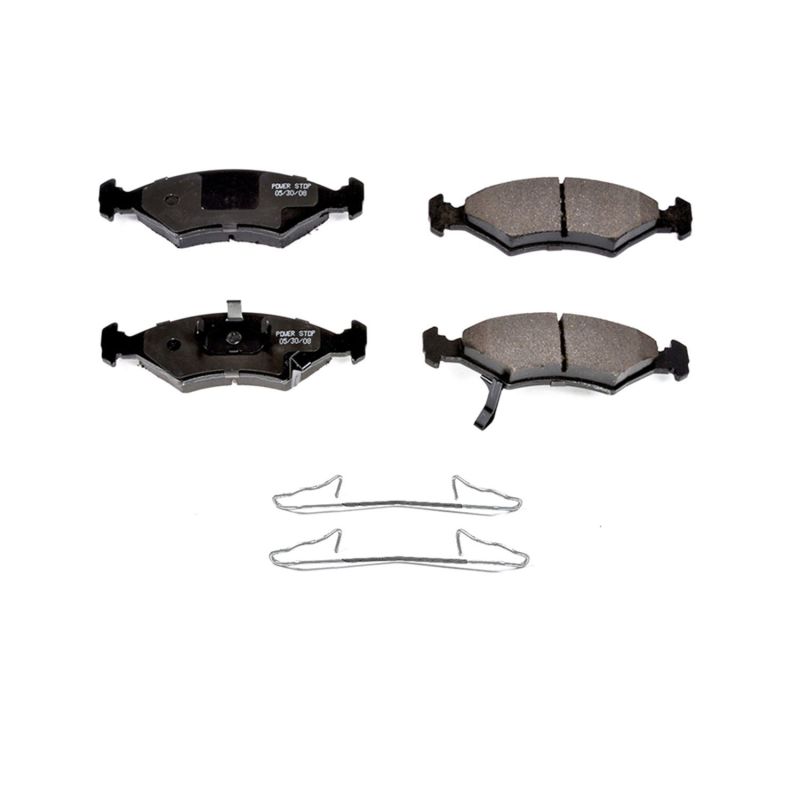 Power Stop 94-00 Kia Sephia Front Z17 Evolution Ceramic Brake Pads w/Hardware PowerStop