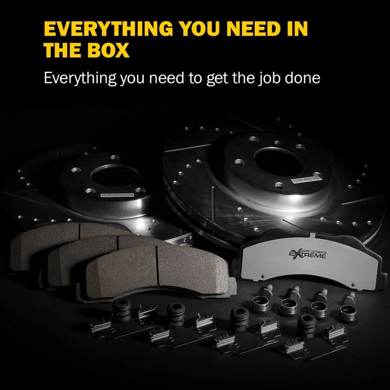 Power Stop 2010 Ford Taurus Front Z36 Truck & Tow Kit w/Cals