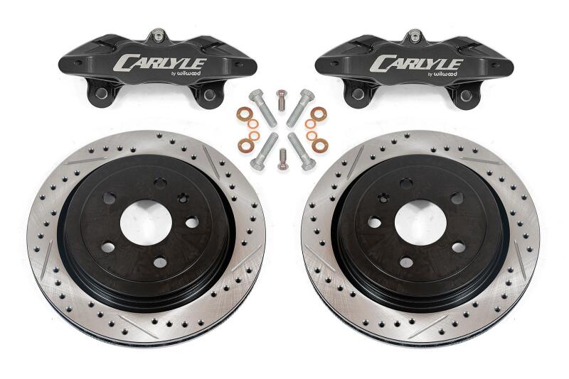 BMR Suspension 08-09 Pontiac GT Brake Kit for 15in Conversion Drilled & Slotted Rotors - Black BMR Suspension
