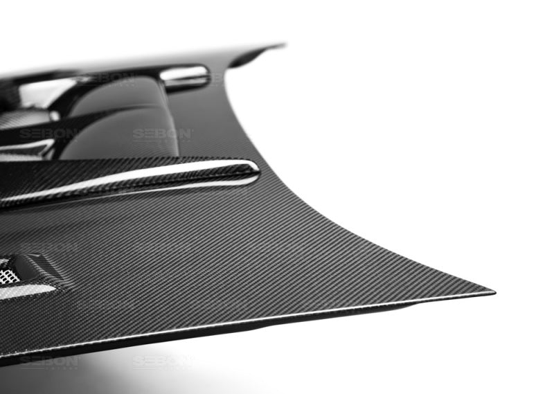 Seibon HD0405SBIMP-CW CW-Style Carbon Fiber Hood for 2004–2005 Subaru Impreza/WRX/STI