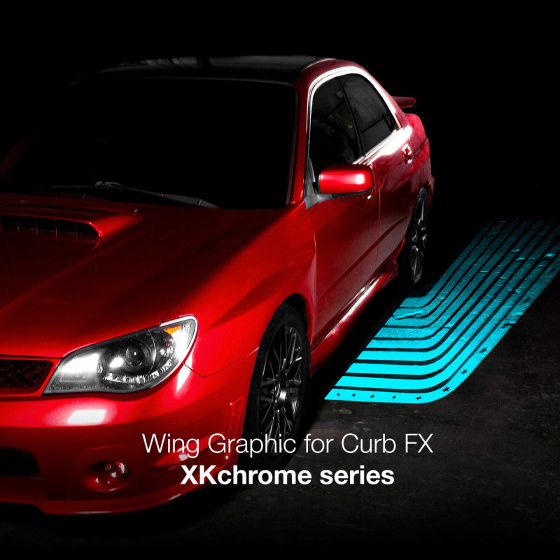 XKGlow 2pc CurbFX Film+Optic Angel Wing Style - Part XK-CFX-FILM-WING