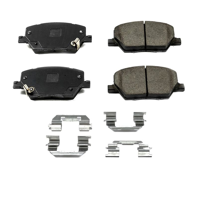 Power Stop 16-18 Fiat 500X Front Z17 Evolution Ceramic Brake Pads w/Hardware PowerStop