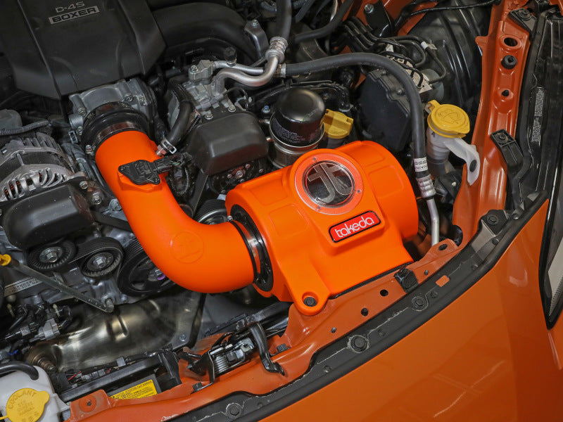 aFe Takeda Momentum Orange Edition Cold Air Intake System w/ Black Pro 5R Filter for 22-24 Subaru BRZ/Toyota GR86- 56-70056KN