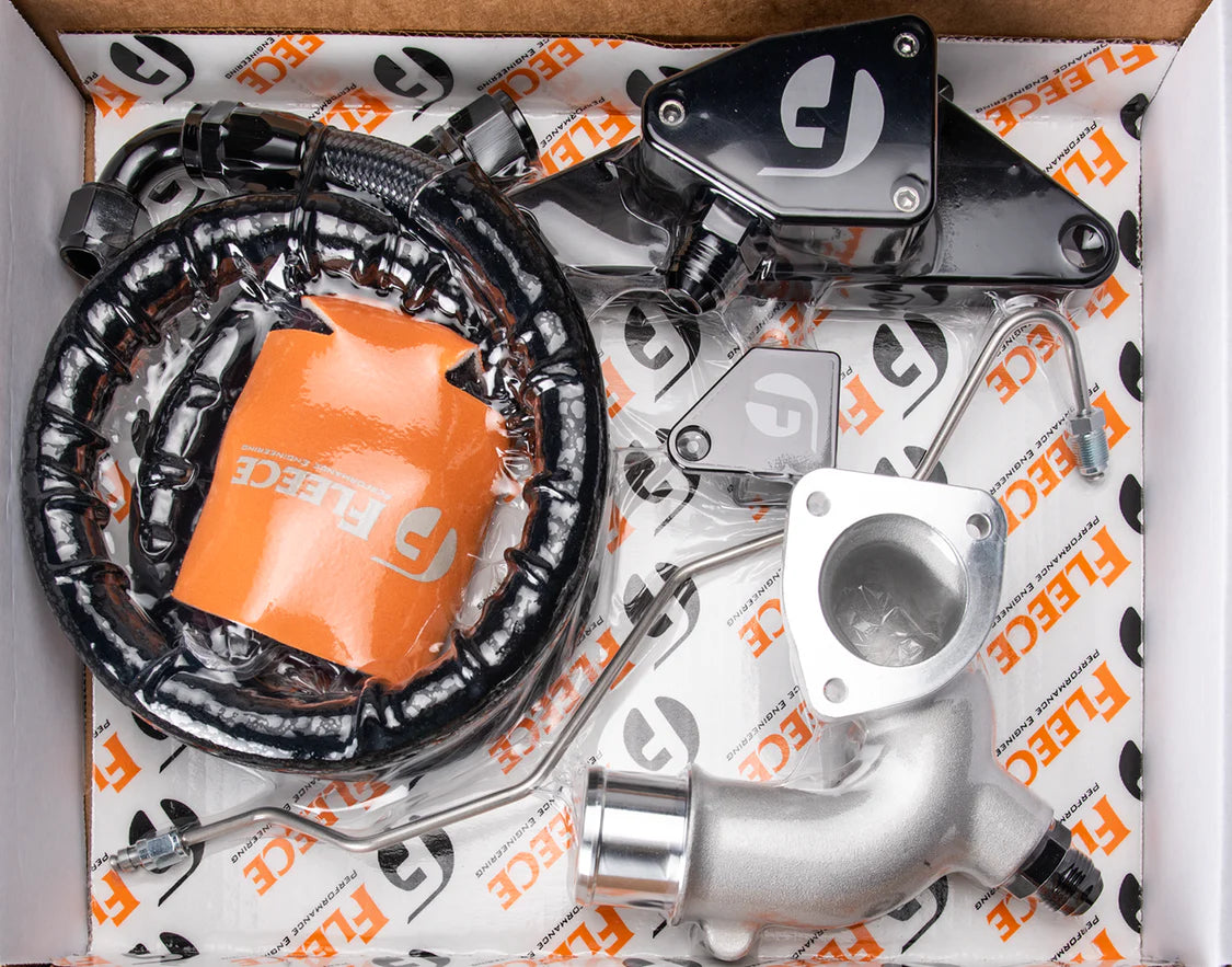 Fleece coolant bypass kit for 2007.5-2012 Dodge Ram and Ram 2500 3500 trucks with 6.7L Cummins