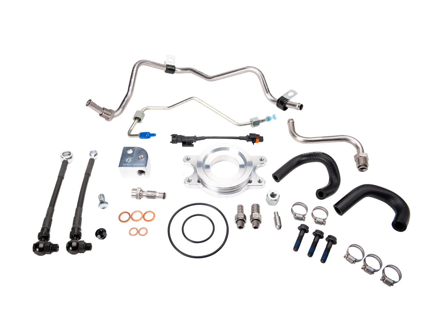 Fleece LML CP3 conversion hardware kit without pump for 2011-2016 Chevy Silverado and GMC Sierra 2500HD and 3500HD Duramax trucks