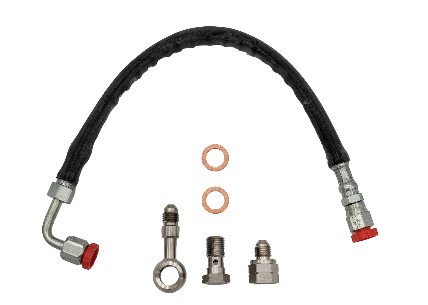 Forced Performance Subaru FA20 Oil Supply Line Kit – For 2015+ WRX Stock Location Turbos